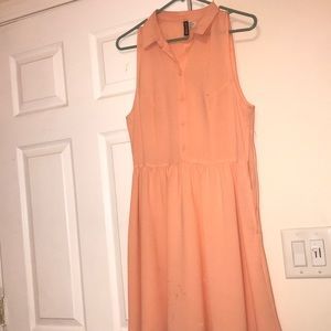No sleeve button up dress from H&M